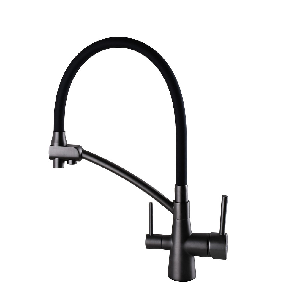 Змішувач для кухні під осмос Globus Lux LAZER GLLR-0700-11-GRAPHITE Тернопіль - фото 3