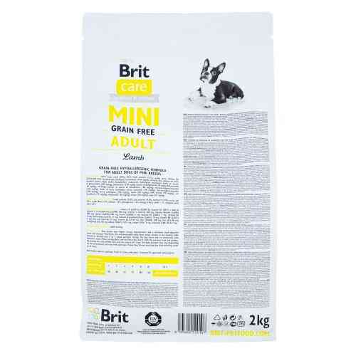 Корм сухой Brit Care Grain Free Mini Adult Lamb для взрослых миниатюрных пород с ягненком 2 кг Киев