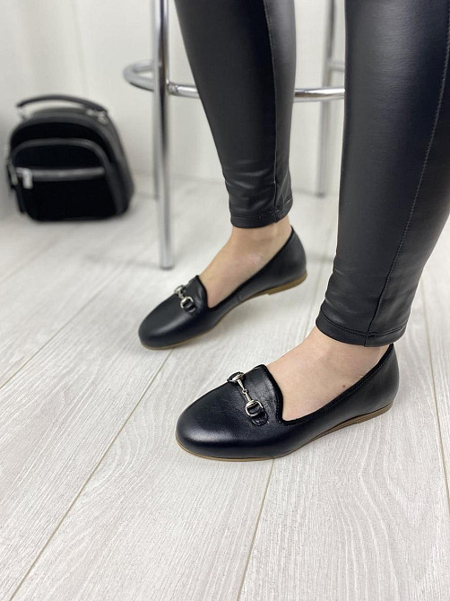 LEADER STYLE Туфлі жіночі LEADER STYLE 2967 чорні (весна-осінь, шкіра натуральна) (3381) лише 3 Коломия - фото 1