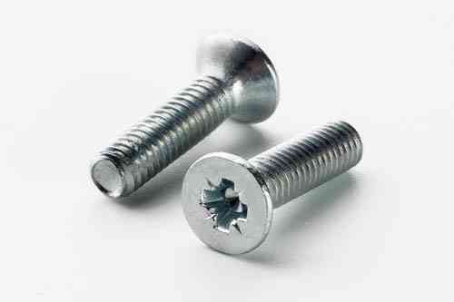 Гвинт метричний із потайною головкою М6*40 DIN 965 кл. пр. 4,8 цинк білий (пач 50 шт.) APRO Рівне