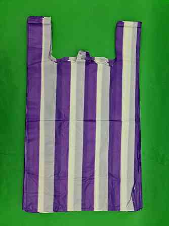 Пакет майка полиэтиленовая 50мкм Полоса (43х75) №4 (100 шт) Харьков