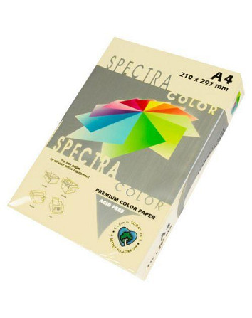 Папір ксероксний кольоровий "Spectra" A4 80г/м 500арк "Cream" кремовий 110 16.4398, шт Київ - фото 1