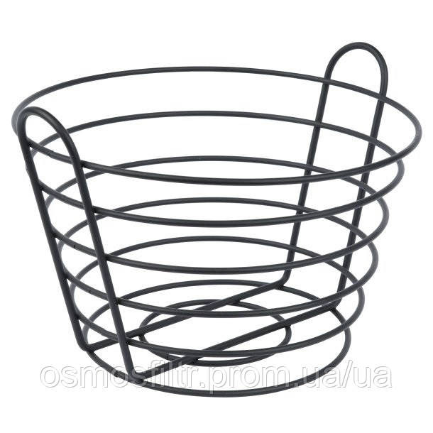 Кошик для фруктів Axentia Blackline Ø 24.5 см з порошковим покриттям чорна Н 17.5 см (135559) Київ - фото 1