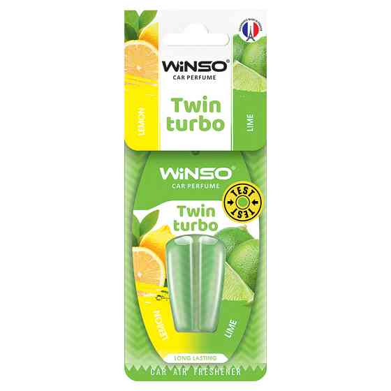 Ароматизатор с двойной капсулой Winso Twin Turbo - Lemon & Lime Львов
