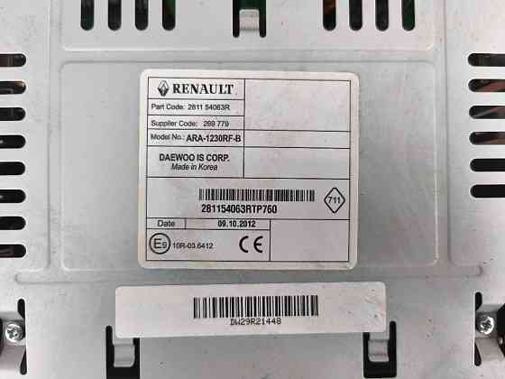 Автомагнітола Renault Kangoo 2008-2021 (281154063R) Ковель