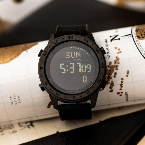 Часы мужские наручные North Edge Tank3 5BAR Черный Винница - изображение 6