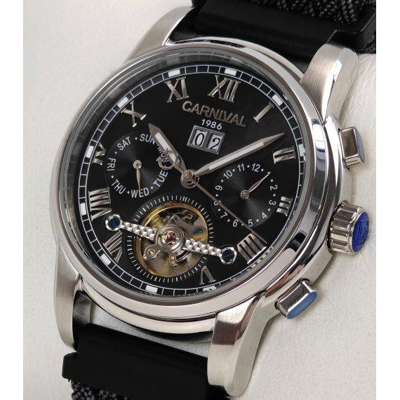 Годинник чоловічий механічний Carnival First Magnetic (2 ремінці) Вінниця - фото 3