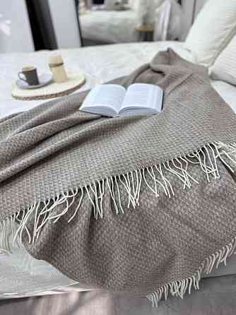 Vladi Плед Vladi 140x200 см вовняно-кашемірове 90/10% Familia коричневий Коломия