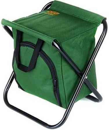 Стул раскладной без спинки (стальной каркас O16мм) с термосумкой 27*32*33см (СИЛА) Харьков