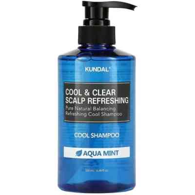 Шампунь Kundal Cool &amp; Clear Scalp Refreshing Shampoo Aqua Mint 500 мл (8809693253265) Вінниця