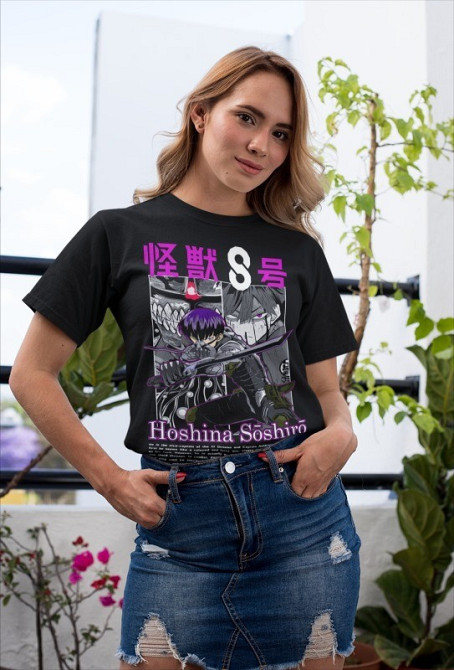 Футболка аниме Каиджу Но Хосхина Гифт оверсайз (S/M/L) Черний AnimeJ0318 Днепр - изображение 2