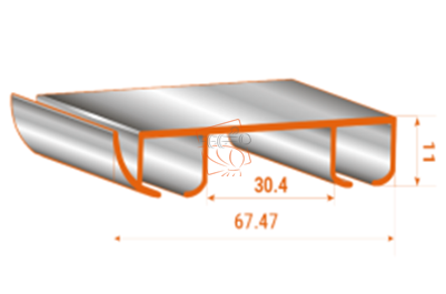 Потолочный карниз для штор БР-20 двойной черный матовый Бровары - изображение 7