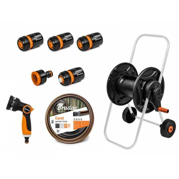 Комплект для поливу: візок, шланг 1/2" 20м, арматура BLACK LINE, ECO-AG26020SET1 Київ - фото 2