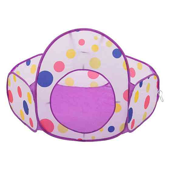 Дитяча палатка 3 в 1 з тоннелем і басейном, фіолетова Київ