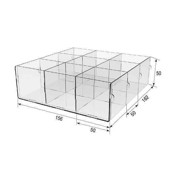 Коробка EKOSTAR 9 ячеек 156х162х50 Киев