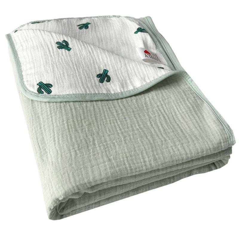 Плед Детский Lovely Svi Хлопок Муслин 100х130 см - двухсторонний -Зеленый Киев - изображение 1