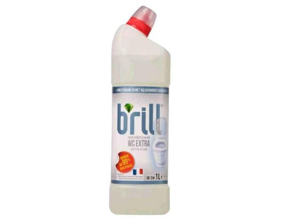Гель для мытья унитаза 1л WC EXTRA Экстра белый ТМ BRILL   Solmir Solmir Solmir Київ - фото 2