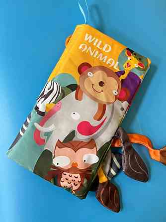 Развивающая книжка-шуршалка 668-230(Wild animal) английские слова Винница