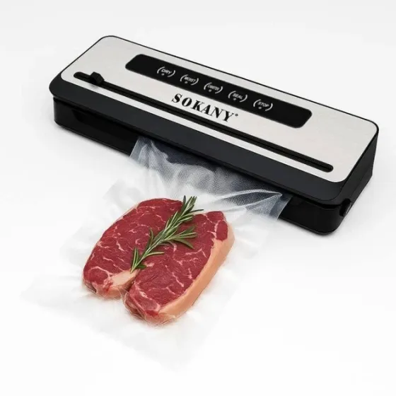 Вакууматор SK-13076 для продуктів 100 Вт, вакуум -70 кПа, запаювання 32 см, сухий та вологий режим Одеса