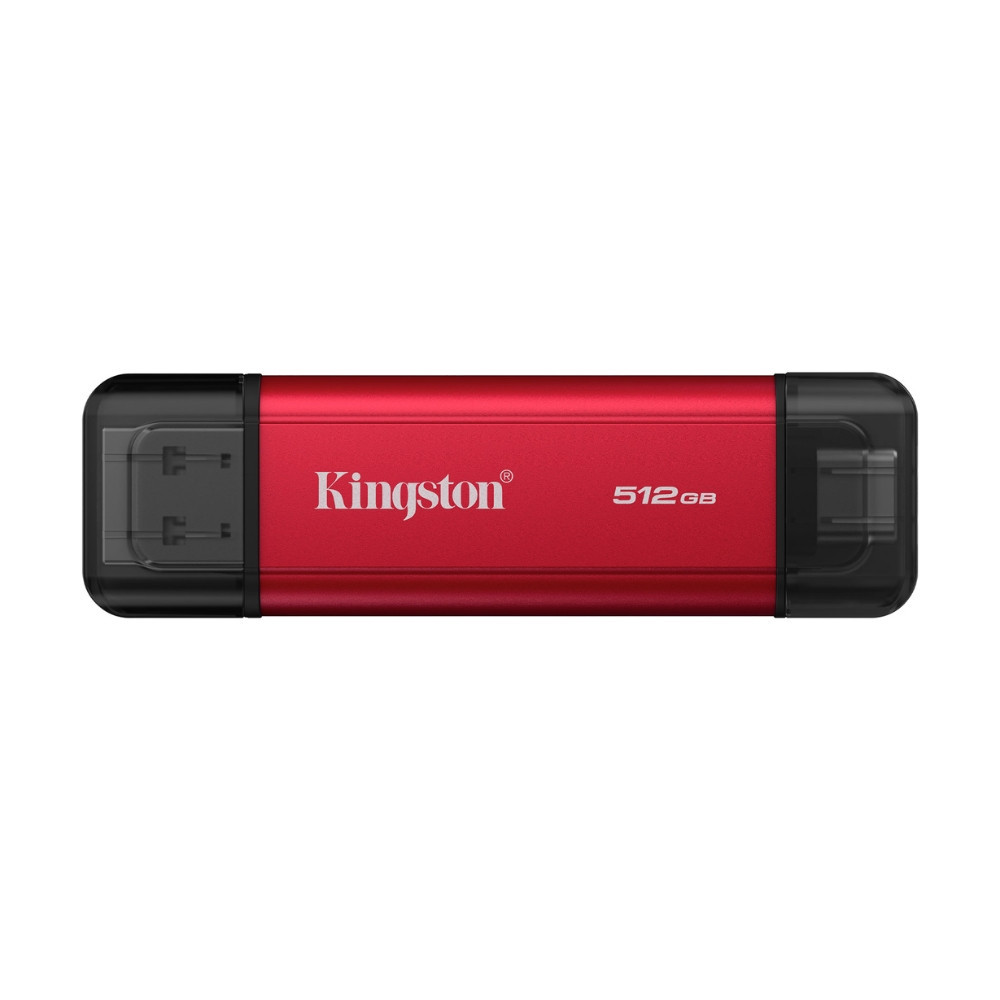 Портативний SSD Kingston Dual USB-A/C 512GB Dual Portable 1050MB/s USB 3.2 Gen 2 Red/Black Київ - фото 1