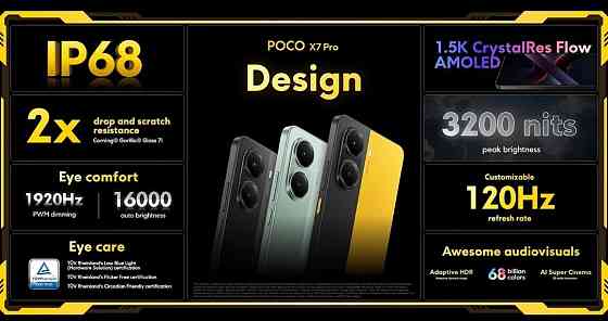 Xiaomi Poco X7 Pro 8/256 12/256 + Adapter 90W Харьков