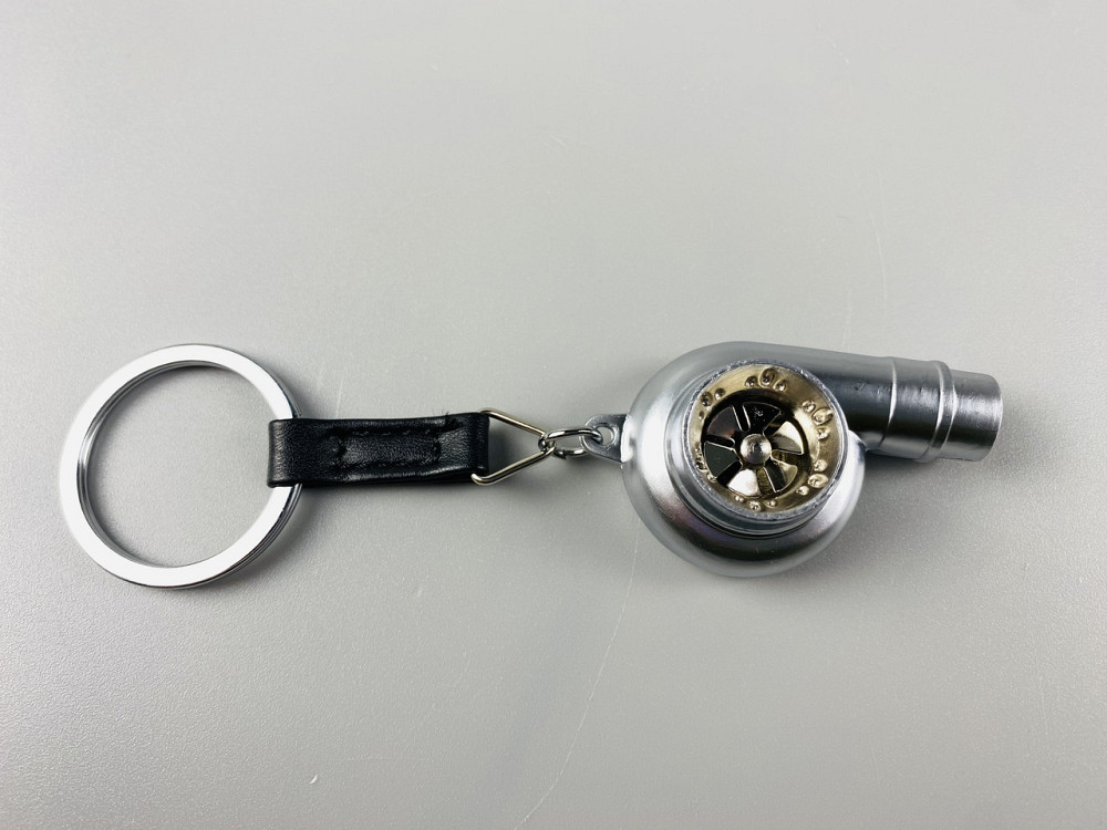 Брелок турбіна ТКР (турбокомпресор), брелок на ключі для водія ТКР сріблястий Мукачево - фото 1