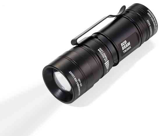 Профі-ліхтарик з USB-зарядкою Troika Eco Beam, метал, оптика Рівне