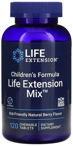 Витамины Life Extension Мультивитамины для детей Children's Formula Life Extension Mix 120 жев таб Киев - изображение 3