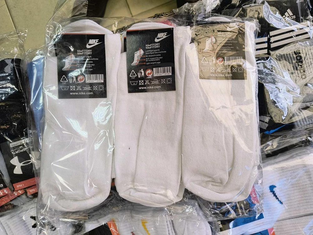 Женские носки высокие из хлопка 3 штук Nike 3 Киев - изображение 2