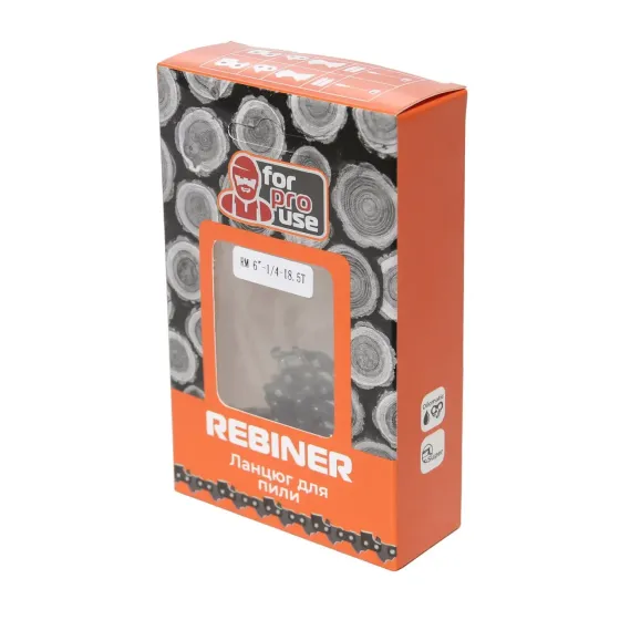 Цепь для мини пилы Rebiner - 15 см шина, 37 звеньев, шаг 1/4