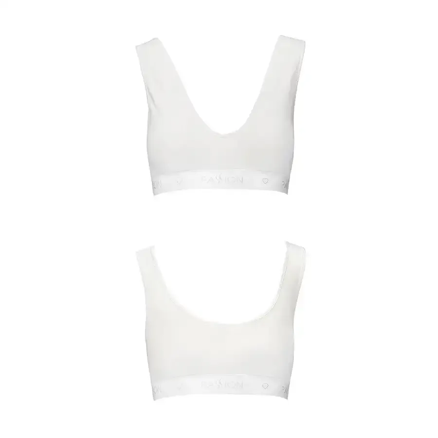 Спортивний топ з еластичної бавовни Passion PS005 TOP M, white Львов - изображение 5