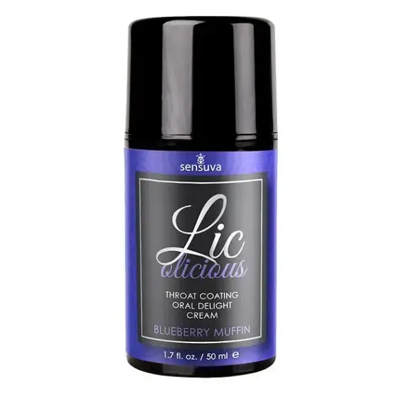 Гель для мінету Sensuva Lic-o-licious Blueberry Muffin (50 мл), оліїстий, без цукру Львов