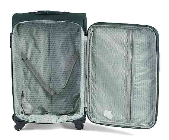 Валіза тканинна WINGS 1706 середня 65 см зелена 4 колеса Київ