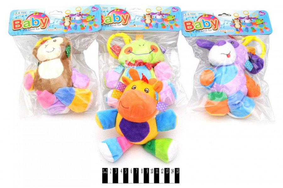 Брязкальце м"яке музичне (кульок, 4 види) XQ220ABCD, шт Київ - фото 1