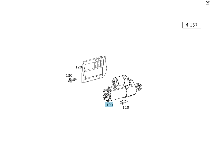 Mercedes-Benz  A0051512401 Стартер CL C215 S-class long V220 Одеса - фото 2