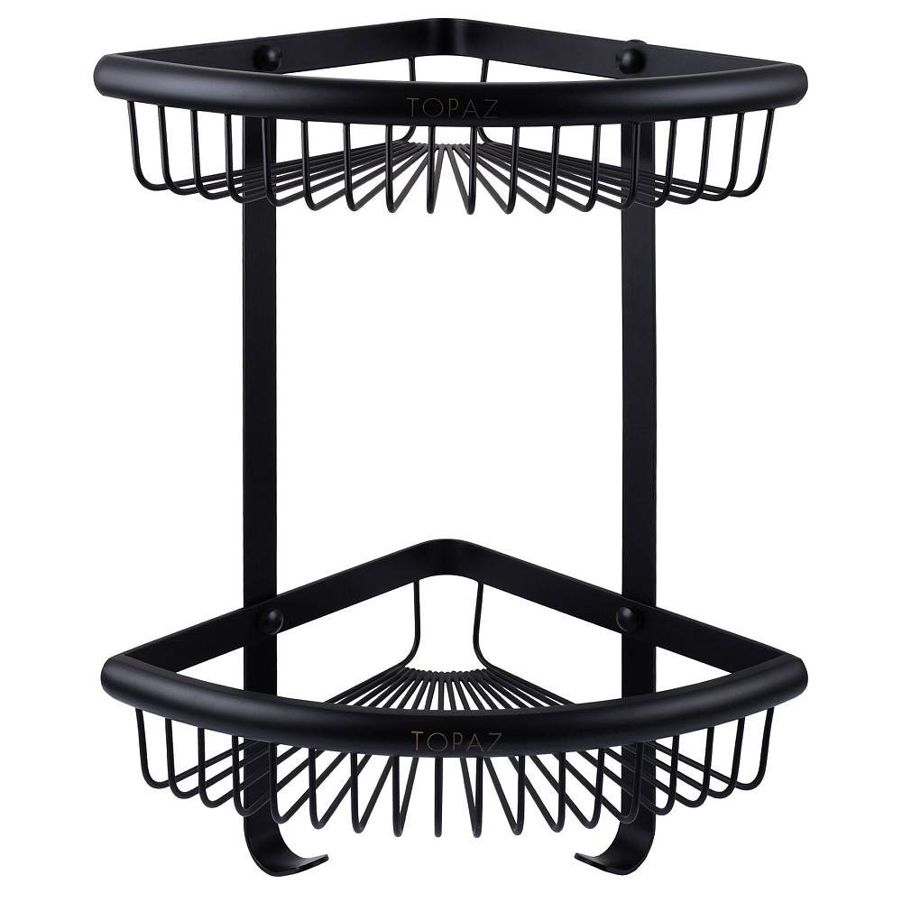 Полка подвійна кутова TOPAZ TKB-4115-2-BL Луцк - изображение 1