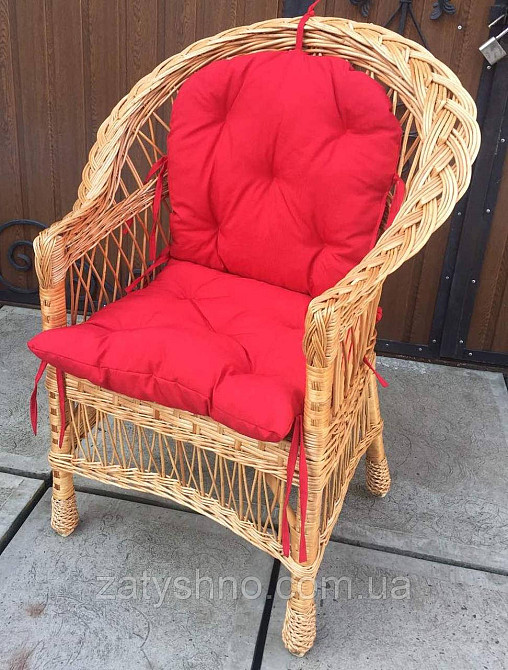 Кресло плетеное с мягкой сидушкой Киев - изображение 3