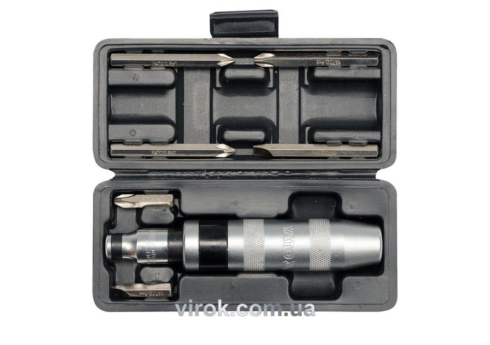 Викрутка реверсивна ударна YATO : квадрат 1/2", 7 насадок. 5/16" СrV [20] Одеса - фото 1