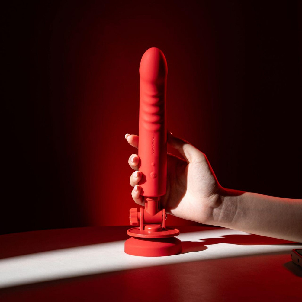 Смарт-міні секс-машина Lovense Mission 2 Vibrating suction cup dildo, 6500 вібрацій/хв, Touch Sense Sex Aura Київ - фото 8