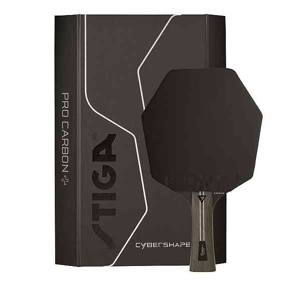 Ракетка для настільного тенісу Stiga Pro Carbon Plus Cybershape 5 Star FL (1215-0401-35) Київ