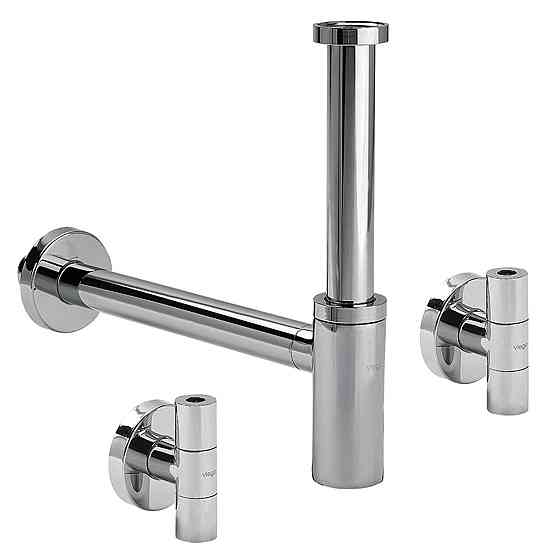 Сифон в комплекте Eleganta Set VIEGA 1 1/4″ металл. хром 492489 (57884) (000002290) Киев