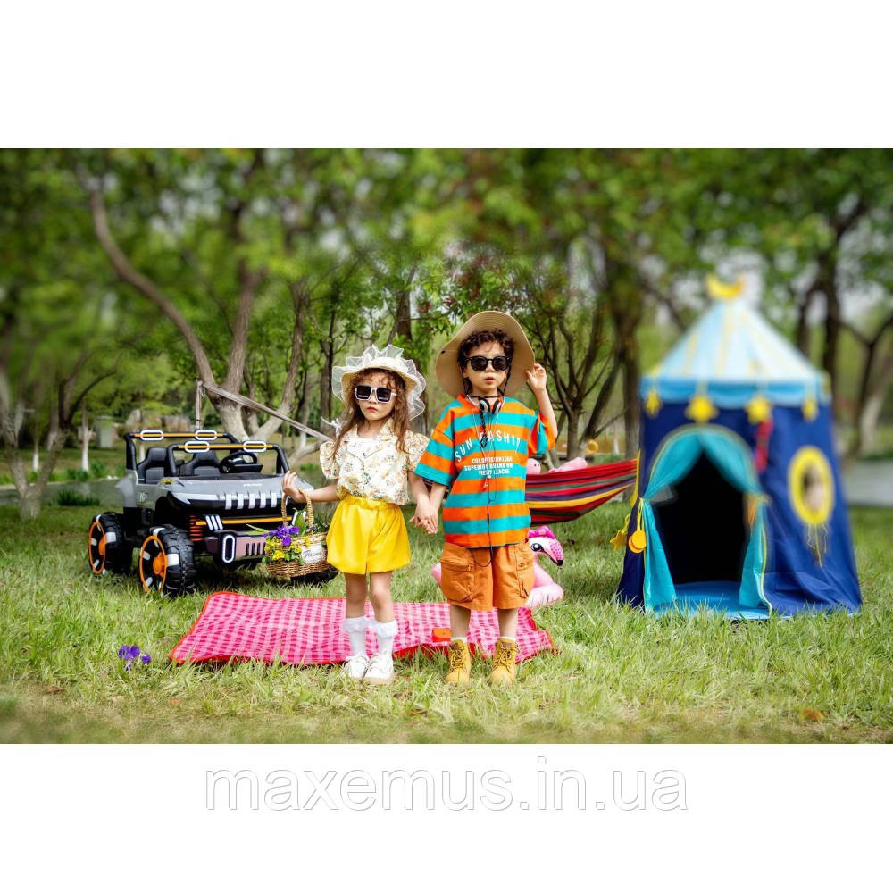 Электромобиль детский на аккумуляторе SP-8688 Электрический автомобиль для детей на пульте управлении Серый Мостиська - фото 8