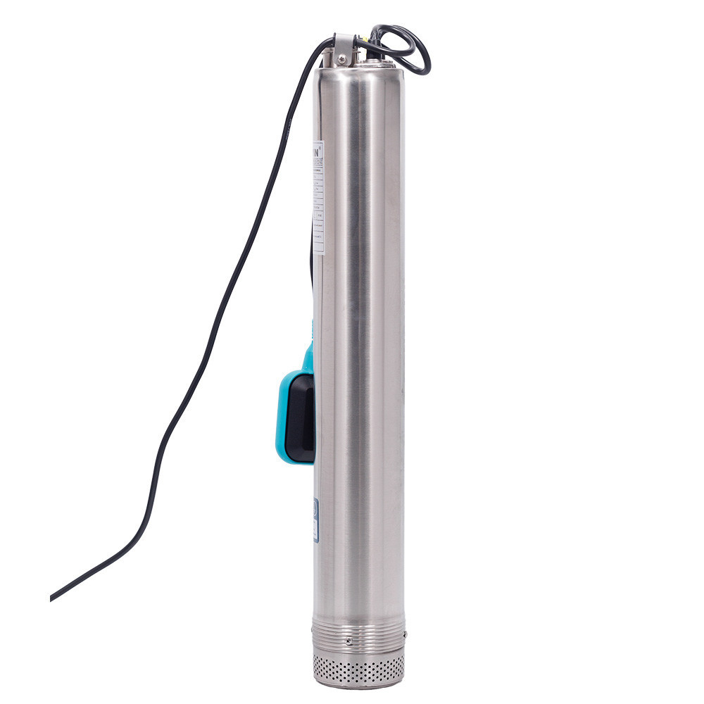 Насос с нижним забором воды 0.55кВт H 36(27)м Q 100(66)л/мин Ø100мм+поплавок DONGYIN 4SNM4/4 (777363) Ровно - изображение 5