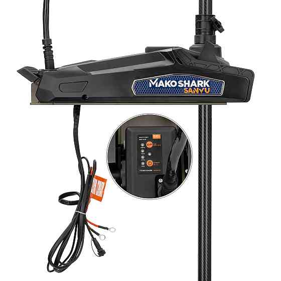 Бесщеточный троллинговый мотор MAKOSHARK GPS 65Lbs 12V (SV155-60) черный с функцией электроякоря Киев