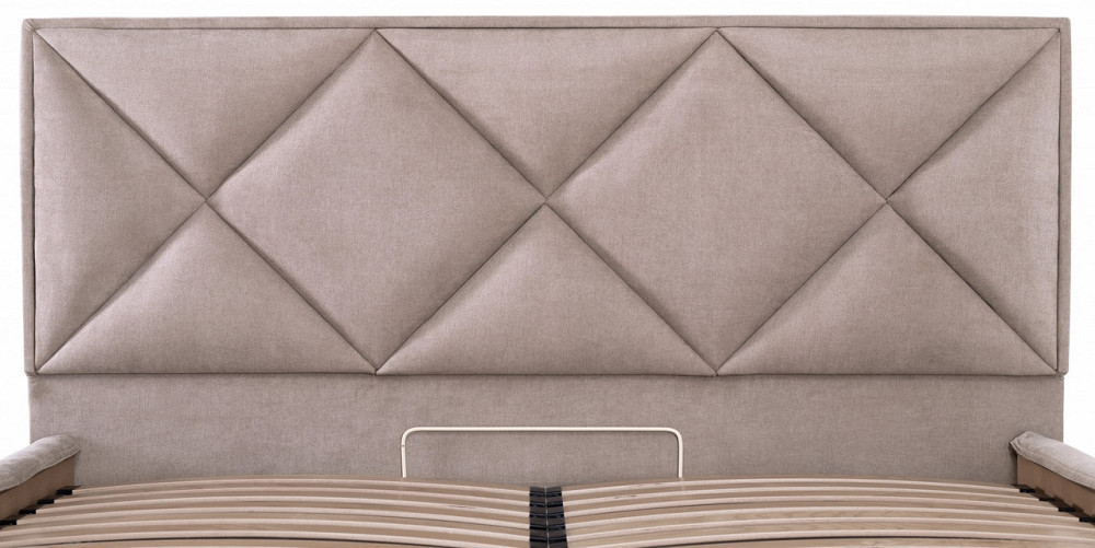 Кровать Двуспальная Leeds Comfort 180 х 200 см Мисти Mocco С подъемным механизмом и нишей для белья Мокко Днепр - изображение 12