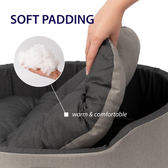 Лежак - кровать для собак и кошек Ferplast Dandy C Colour (Ферпласт Денди С Колор) 65 x 46 x h 17 cm - 65, Коричневый Запорожье