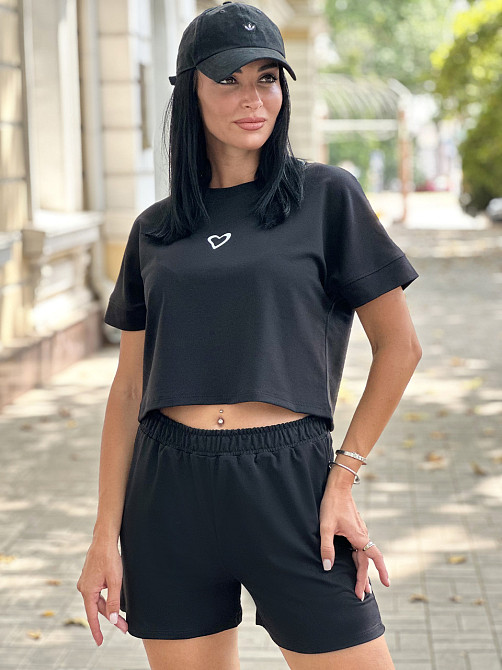 Трикотажний літній костюм шорти і футболка "Carter"| Норма і батал Київ - фото 4