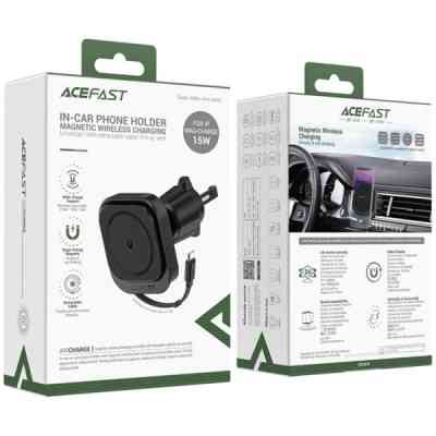 Універсальний автотримач Acefast D32 Magnetic wireless charging (6974316283225) Вінниця