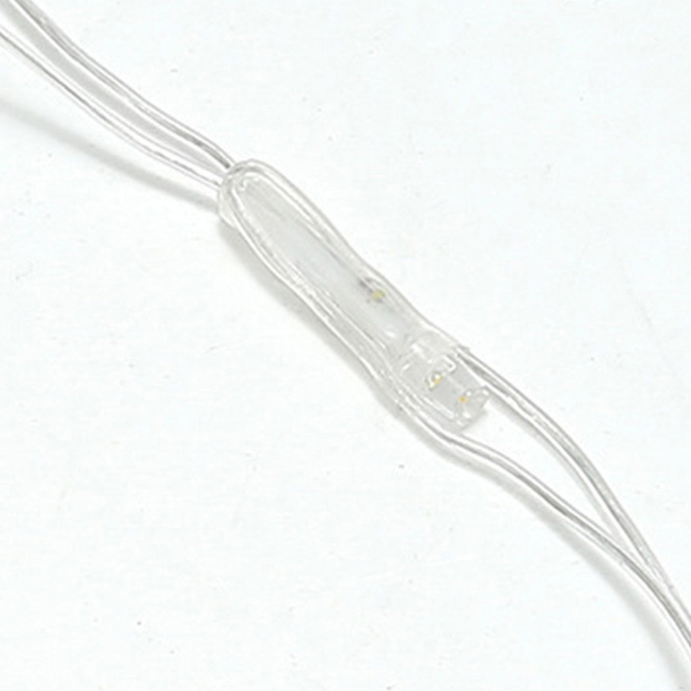 Гірлянда світлодіодна новорічна тепла біла Сітка 120 LED 1.7x1.5м святкова прикраса Київ - фото 9