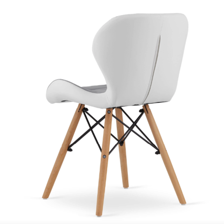 Крісло Leobert Lago екошкіра сіро-білий Київ